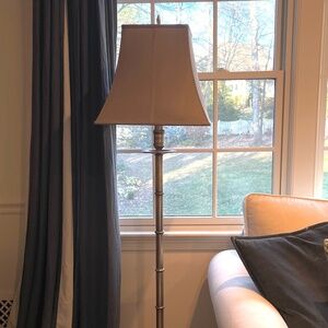 In Search Of - Silver Bamboo Potter Barn Floor Lamp